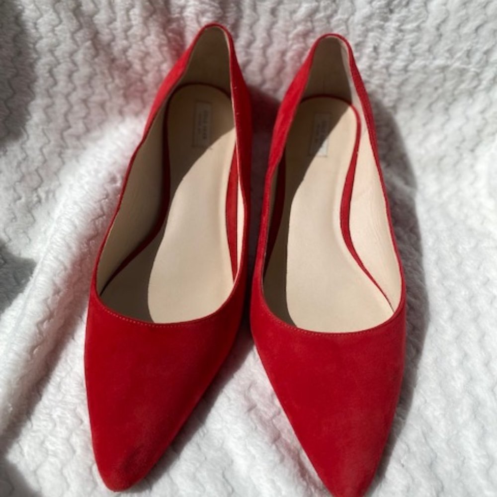 Cole Haan Red Suede Flats
